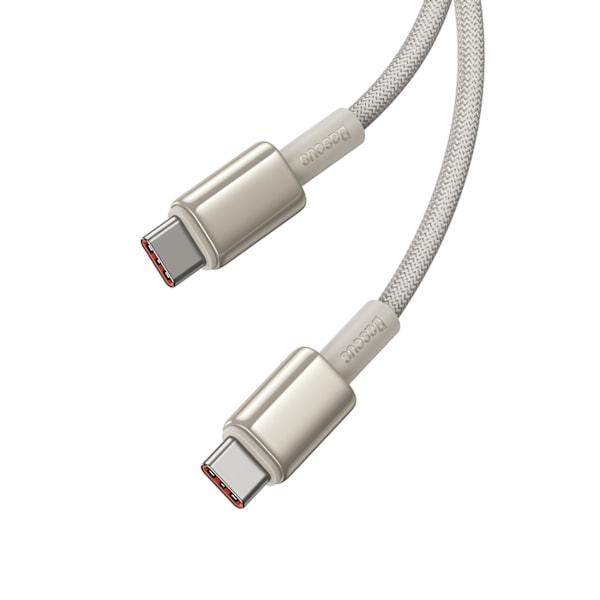 Baseus Tungsten Guld USB-C till USB-C Kabel 100W 1m - Guld