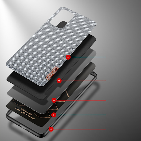 Dux Ducis Fino skyddsfodral med nylonmaterial för Samsung Galaxy