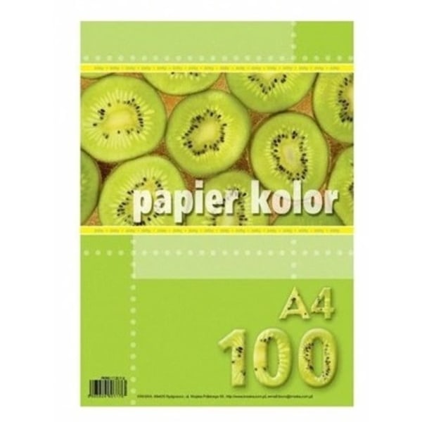 Pappersark A4 i neongrön färg/ 100 st.