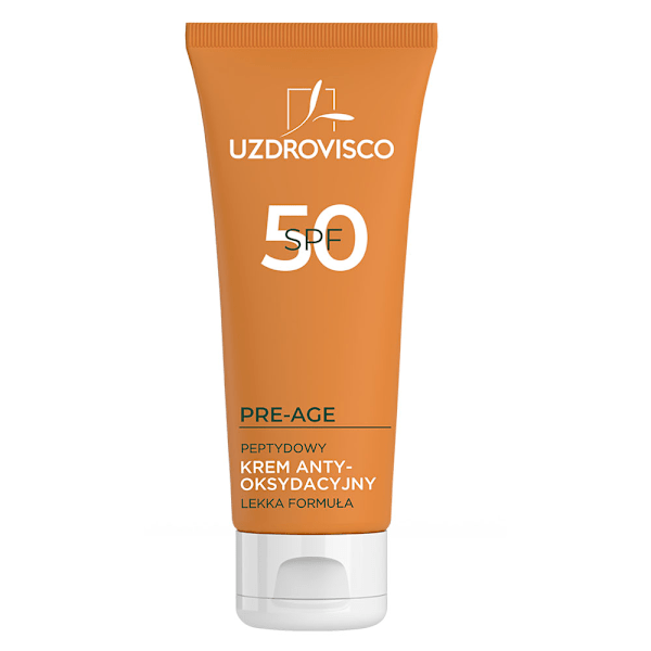 Uzdrovisco Pre-Age SPF 50 Peptid Antioxidant Kräm mot Pigmentflä