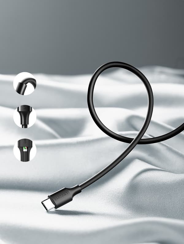 Ugreen US287 USB-A till USB-C Kabel 2A 0.5m - Svart
