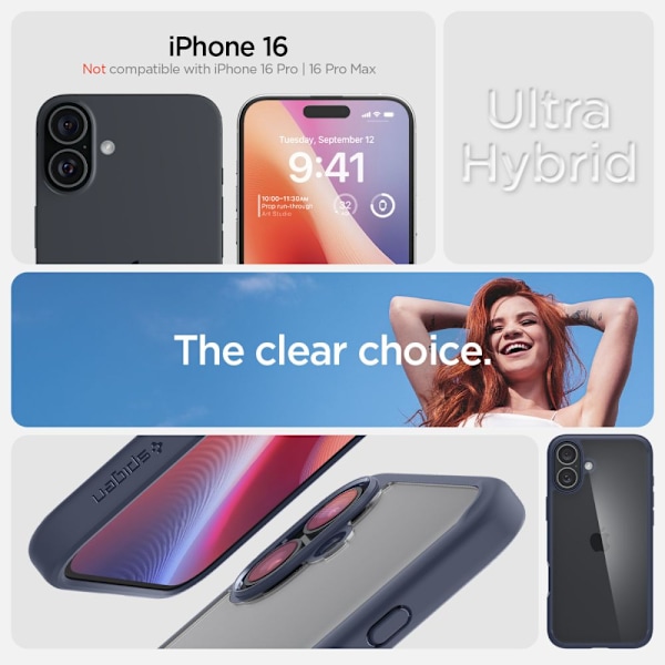 Spigen Ultra Hybrid MagSafe för iPhone 16 - blå