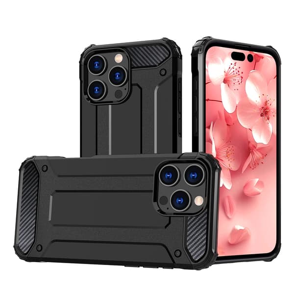 Robust Hybrid Armor Skal för iPhone 16 Pro - Svart