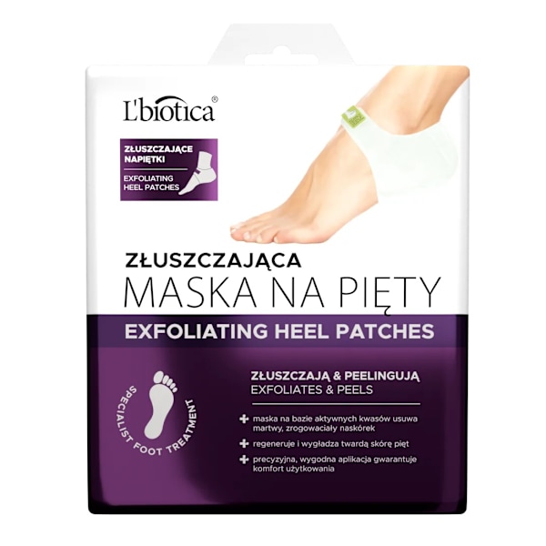 L'biotica Exfolierande Mask för Hälar/ 1 Par