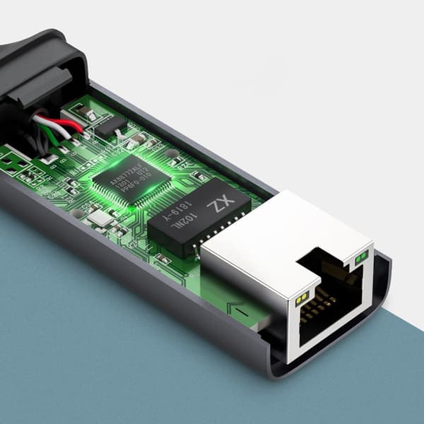 Ugreen Externt Nätverkskort RJ45 - USB Typ C (1000 Mbps/1 Gbps)