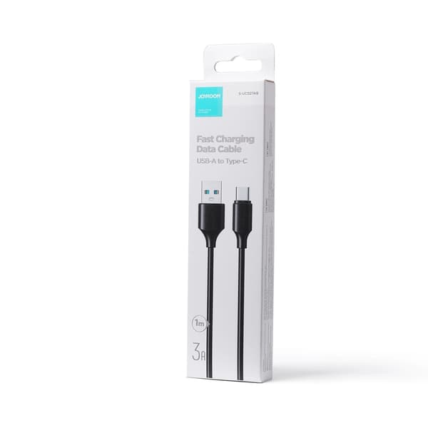 Joyroom Kabel Långvarig Serie A9 USB-A / USB-C 3A 1m - Svart