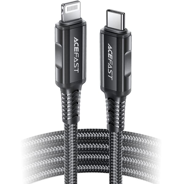 Acefast C4-01 Lightning till USB-C PD Kabel 30W 3A 480Mb/s 1/8m