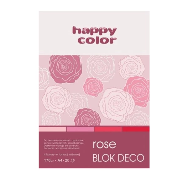 Bokstavsskrivblock A4/ rosa/ 20 ark
