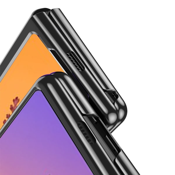 Samsung Galaxy Z Fold 4 Skal - Blå Metallisk Ram/ Stötskyddande