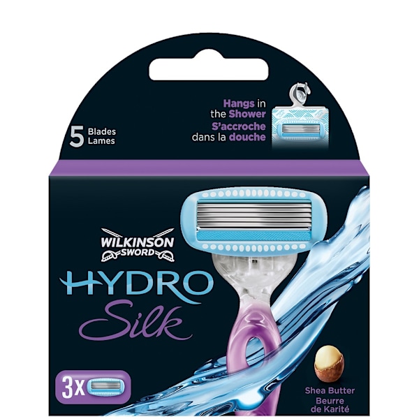 Wilkinson Sword Hydro Silk Rakblad för Kvinnor/ 3-pack