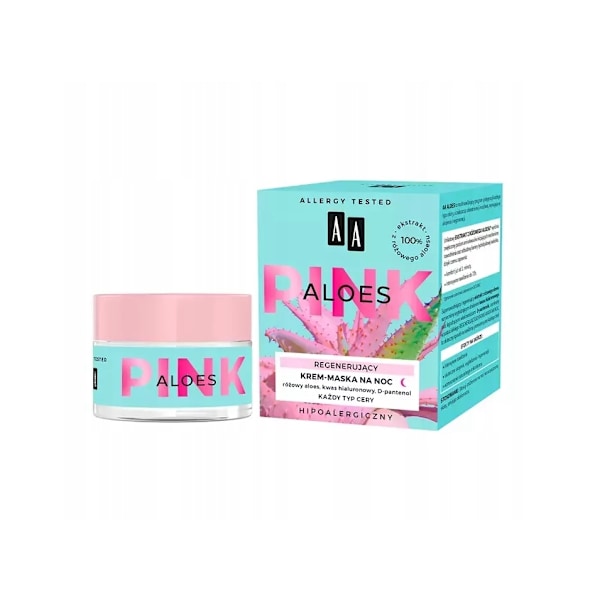 AA Aloe Rosa/ Återställande Nattkräm-Mask/ 50 ml