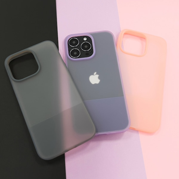 Kingxbar Plain Series silikonskal till iPhone 13 Pro Max - Grå