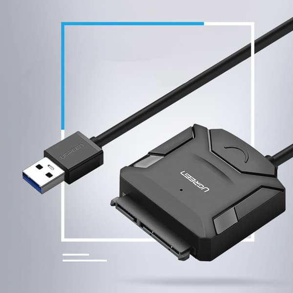 Ugreen USB-A 3.0 till SATA Adapter för 2.5''/3.5'' Hårddiskar -