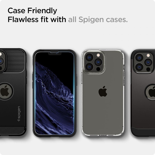 Spigen Glas.tR EZ Fit Härdat Glas För iPhone 13 / 13 Pro / 14 -