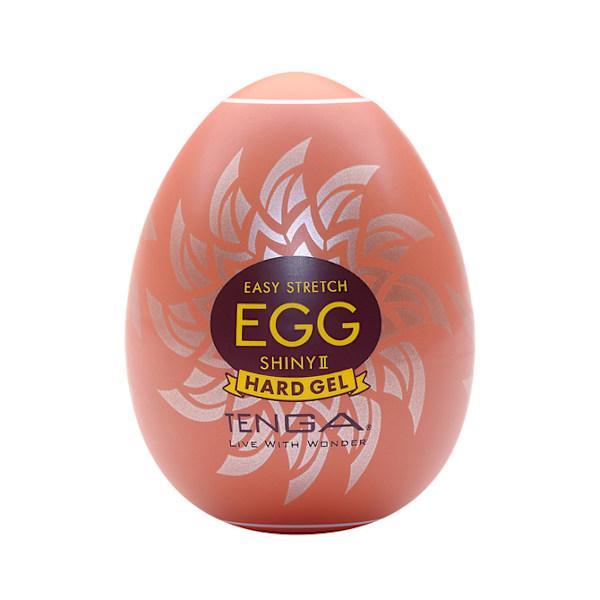 Tenga Lätt Stretch Shiny II Engångs Masturbator i Äggform