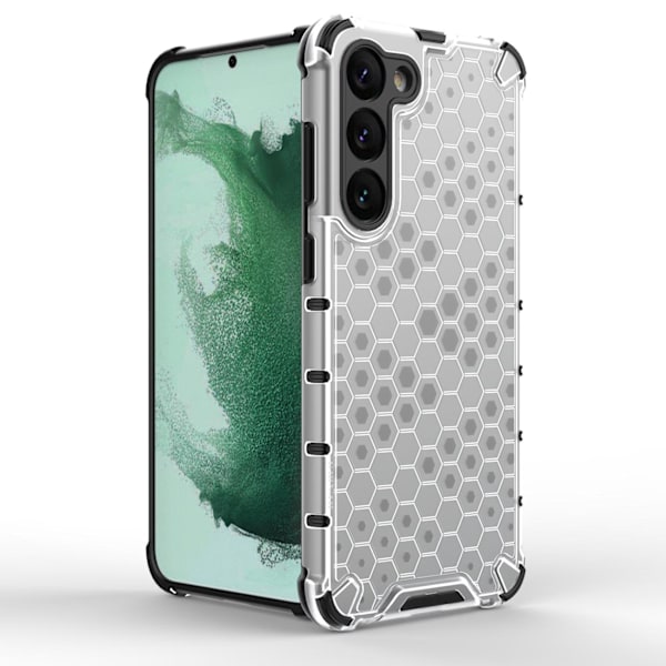 Samsung Galaxy S23+ Fodral Honeycomb Blå - Robust Hybriddesign