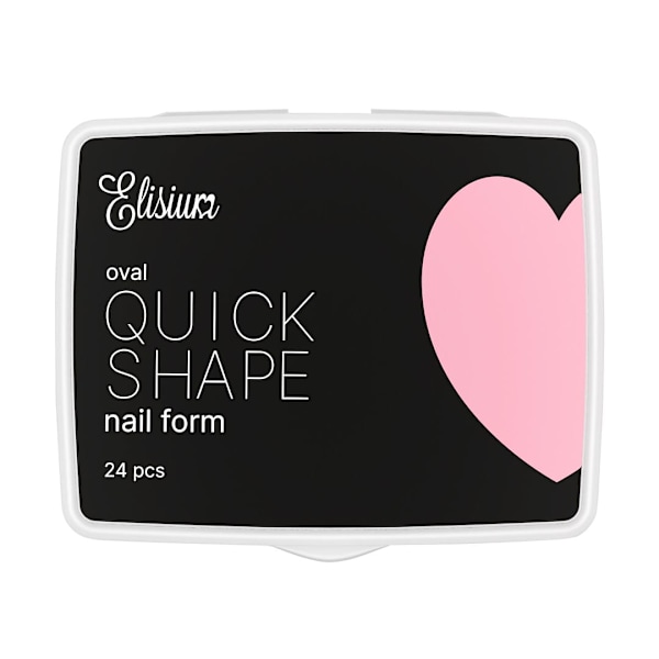 Elisium Snabbform Nagelförlängningsmallar Oval - 24st Förpacknin
