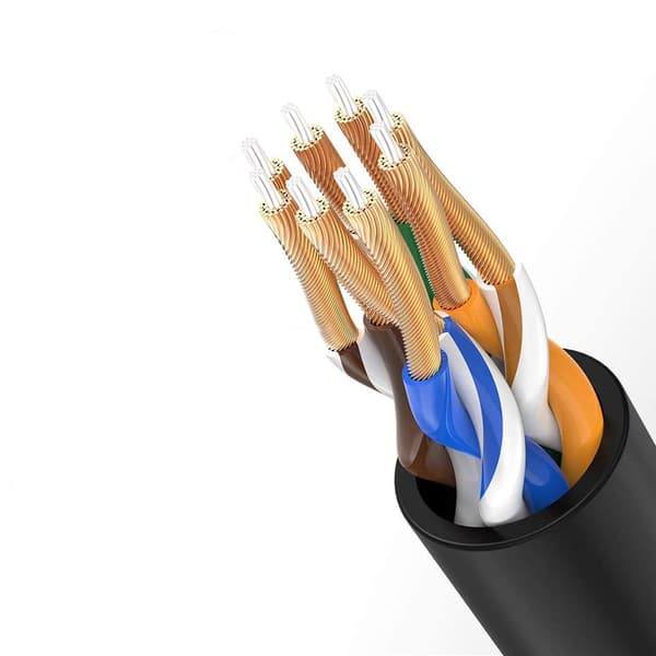 Ugreen Ethernet-kabel NW122 Cat 6A RJ45 10Gbps Patchkabel 5m - S