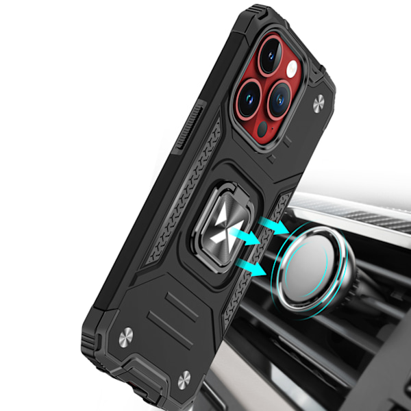 Robust Skal med Fingerhållare för iPhone 15 Pro - Wozinsky Ring