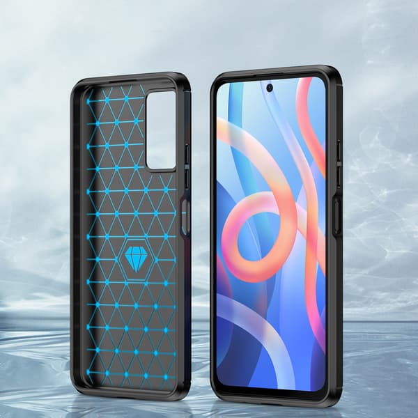 Flexibelt Kolfiberfodral till Xiaomi Redmi Note 11 Svart