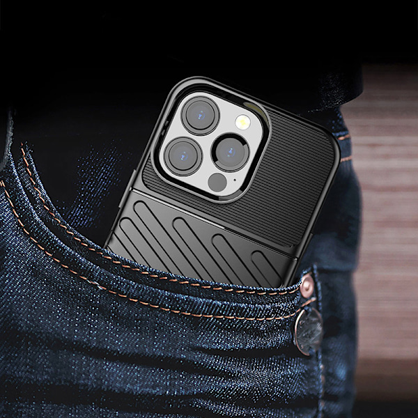 Blixtskydd Flexibelt Pansarskal För iPhone 13 Pro Grön