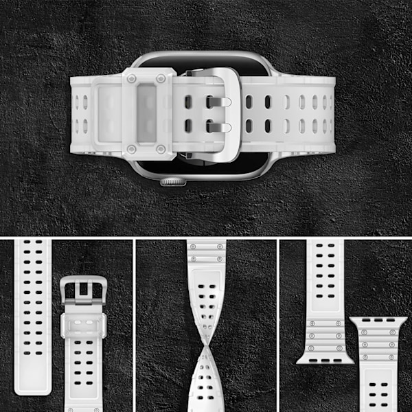 Transparent Armbandsur Smartband för Apple Watch SE/9/8/7/6/5/4/