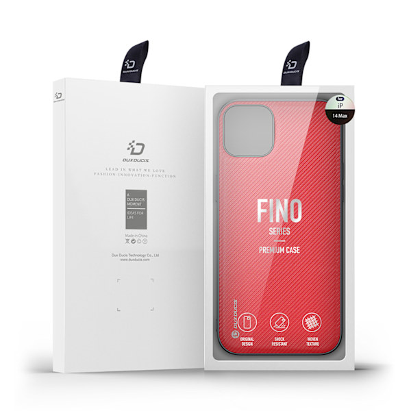 Dux Ducis Fino fodral i nylon för iPhone 14 Plus röd
