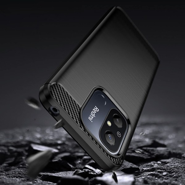 Kolfiberfodral för Xiaomi Redmi 11A / Poco C55 / Redmi 12C - Fle