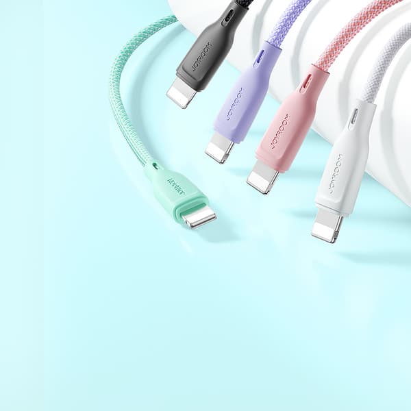 Joyroom Multi-Color Serien S-A34 USB-A / Lightning 3A Laddningsk