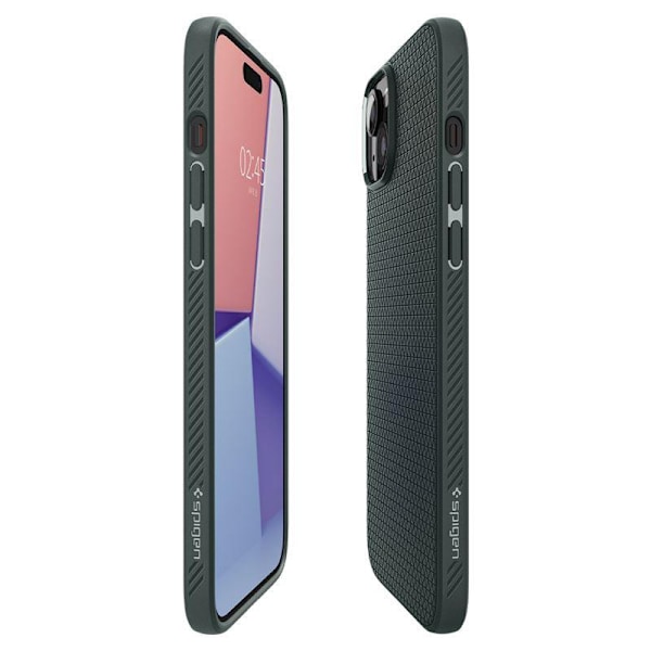 Spigen Liquid Air Skal för iPhone 15 Plus - Mörkgrön