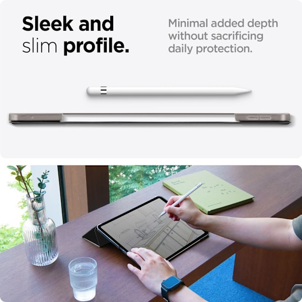 Spigen Smart Fold-skal för iPad Pro 13" 2024 - svart