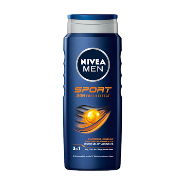 Nivea Men Sport Duschtvål för Kropp/ Ansikte och Hår/ 500 ml