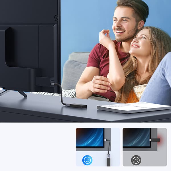 Ugreen HD165 HDMI-förlängningskabel 8K 0/15 m - Grå