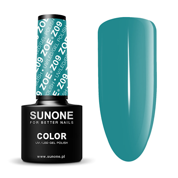 Sunone UV/LED Geelilakka Väri Z09 Zoe, 5 ml Hybridi Kynsilakka