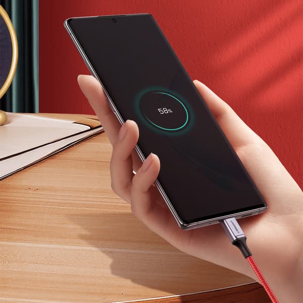 Ugreen USB-C till USB-C Kabel 3A 480Mb/s 1m - Röd