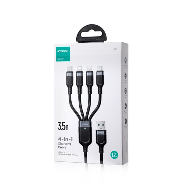 Joyroom Multi-Bruk Kabel 4-i-1 USB-A till USB-C / Lightning / mi