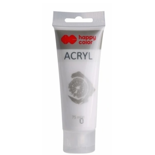 Vit akrylfärg/ 75 ml
