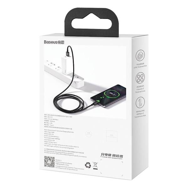 Baseus Superior USB till USB Typ C-kabel 66 W (11 V / 6 A) Huawe