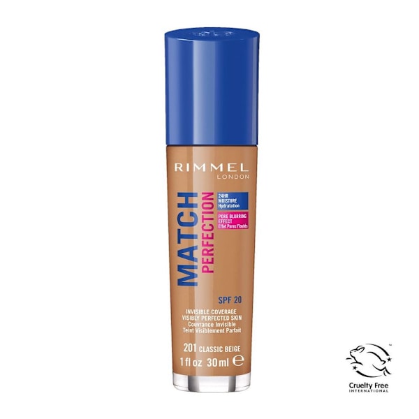 Rimmel Match Perfection Foundation i Classic Beige 201 - SPF20/