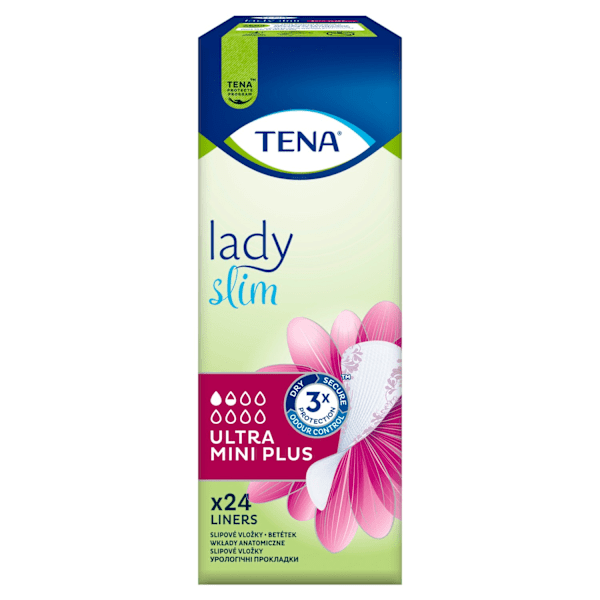 Anatomiska inlägg/ Tena Lady Slim Ultra Mini Plus/ 24 stycken