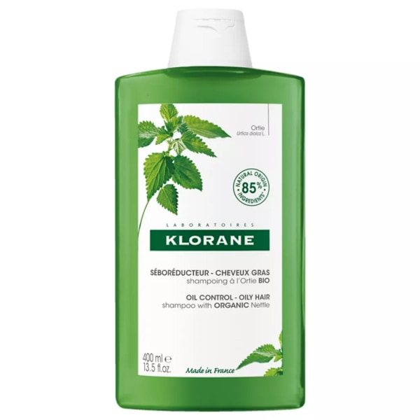 Klorane Schampo för fett hår med ekologisk nässla/ 400 ml