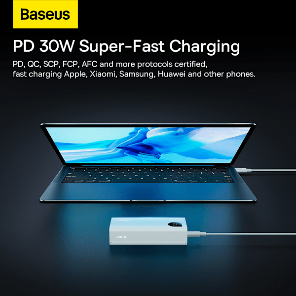 Powerbank Baseus Adaman2 med digital display/ 2x USB-A / 1x USB-