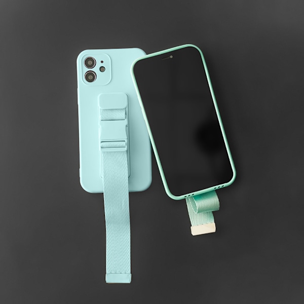 iPhone XR Geléfodral med Kedjerope & Halsrem - Rosa