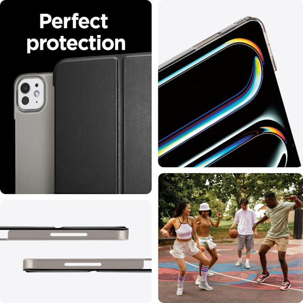 Spigen Smart Fold-skal för iPad Pro 13" 2024 - svart