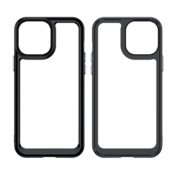 Skyddande Hårt Fodral för iPhone 12 Pro Max med Elastisk Blå Ram