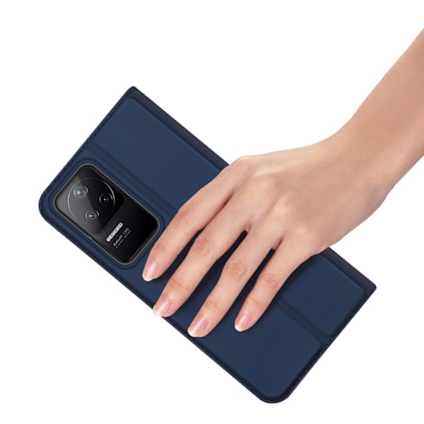 Dux Ducis Skin Pro fodral med lock för Xiaomi Poco F4 5G blå