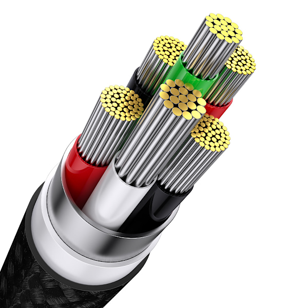 Baseus Flash Series II Kabel USB till Typ C/Lightning/micro USB