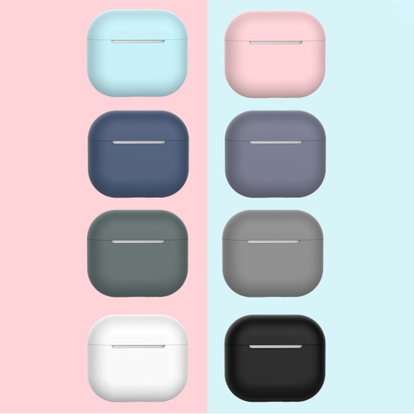 Skyddsfodral för AirPods 3/ mjukt svart silikonhölje (case C)