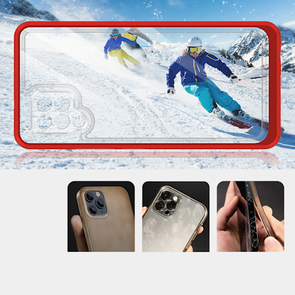 Genomskinligt 3-i-1 fodral för Samsung Galaxy A42 5G | Flexibelt