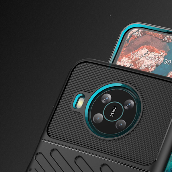 Nokia X100 Stötsäkert Elastiskt Skal – Svart